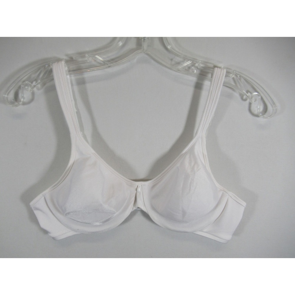 Bali Passion For Comfort 2-Ply Seamless Bra 34C White Underwire 3383